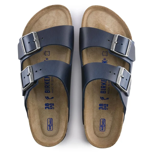 Birkenstock Arizona Oiled Leather Sandals - Iron, Size 42