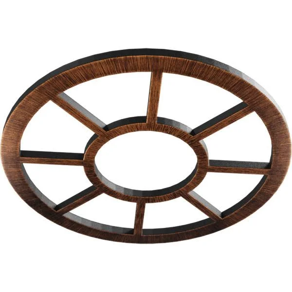 Ekena Millwork CMPP26GRACO 26x22OD x 9 1/2x22ID x 3/4x22P Grace Architectural Grade PVC Pierced Ceiling Medallion - Antiqued Copp
