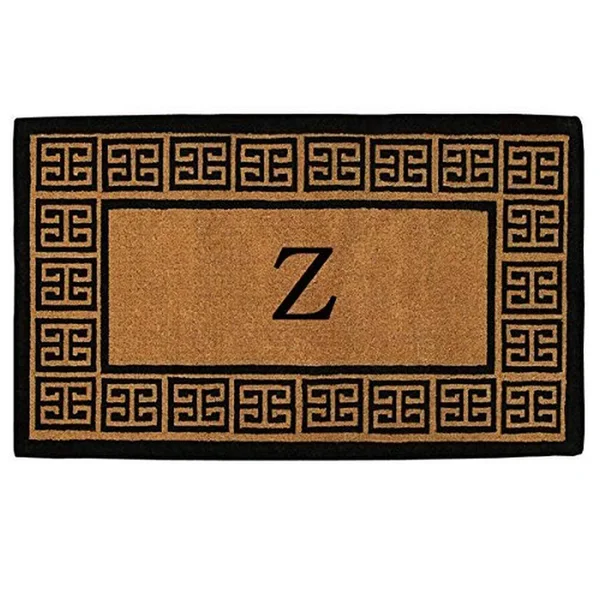 Calloway Mills The Grecian Monogram 24x22 x 36x22 Extra-Thick Doormat (Letter Z)