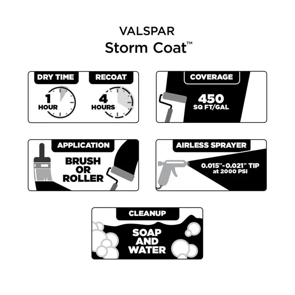 Valspar Pro Storm Coat Flat Retreat Hgsw3283 Exterior Paint (5-Gallon), HGSW3283-146773