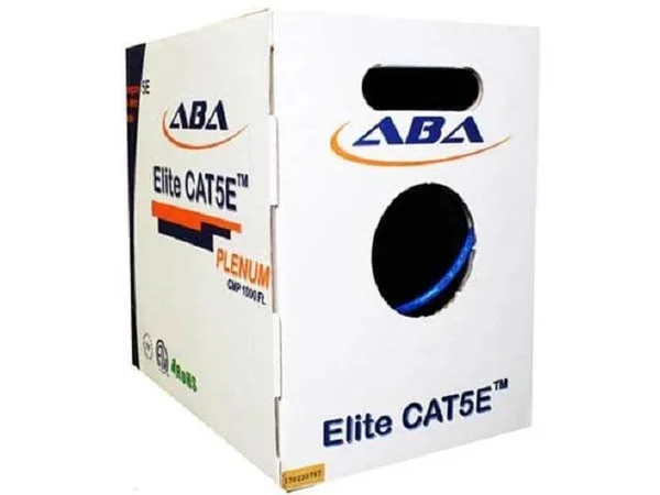 Cat5e Plenum (CMP) 24AWG, Unshielded, 1000Ft. Solid 1000 ft., Orange