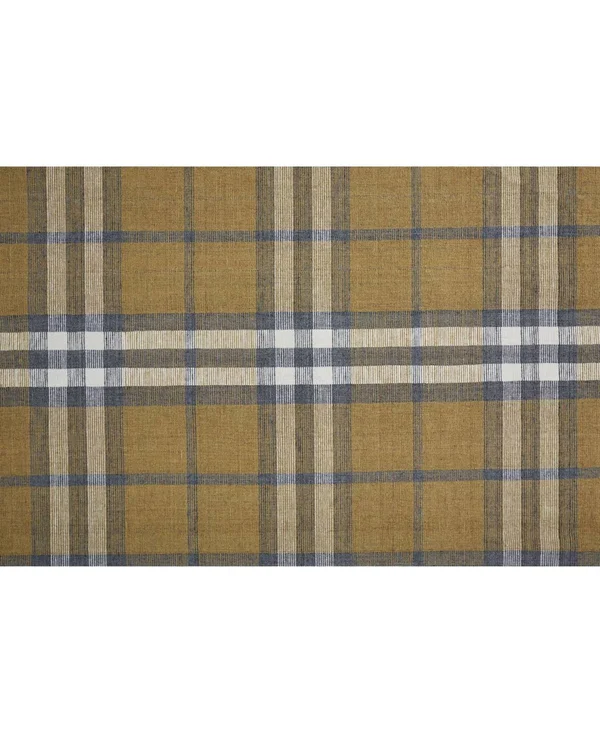 Jens Gold Hand Woven Area Rug 5' x 8', 100% Polyester, Gold