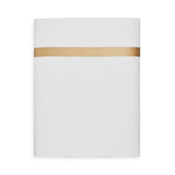 Matouk Lowell Flat Sheet, Full/Queen - Chocolate
