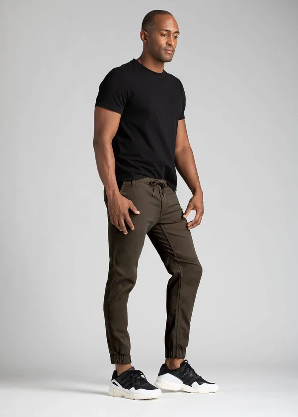 DUER Men's No Sweat Jogger Khaki - Size 33, 29, Kalamata