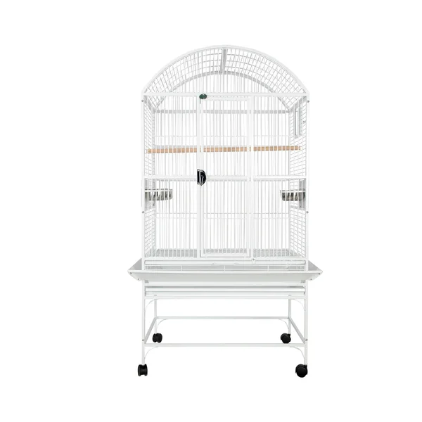 Au0026E Cage 9003223 White Dome Top Bird with 3/4x22 Bar Spacing, 32x22 x 23x22