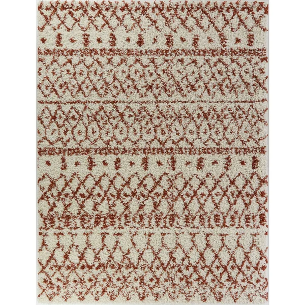 BALTA Dominic Grey/Cream 8 ft. x 10 ft. Moroccan Shag Area Rug