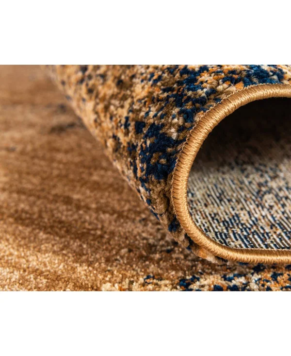 Unique Loom Dorchester 4& Square Area Rug in Light Brown