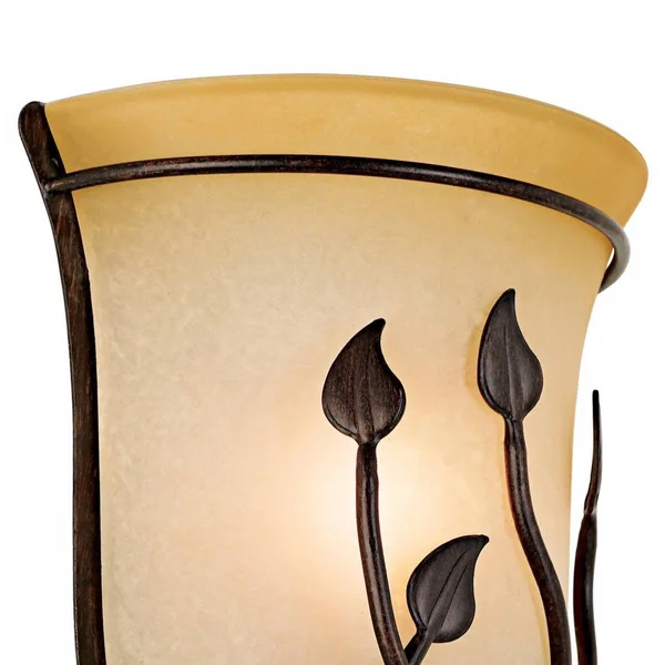 Leaf and Vine Pocket ADA Compliant Pocket Wall Sconce