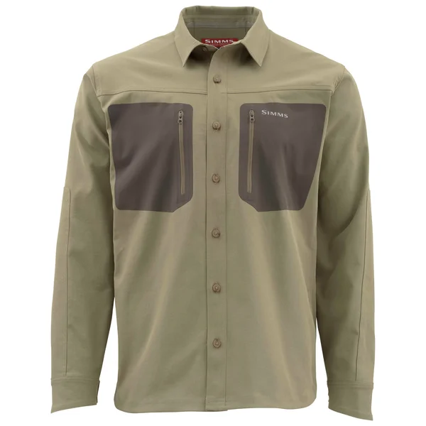 Simms Tongass Fishing Shirt - Tan, XL