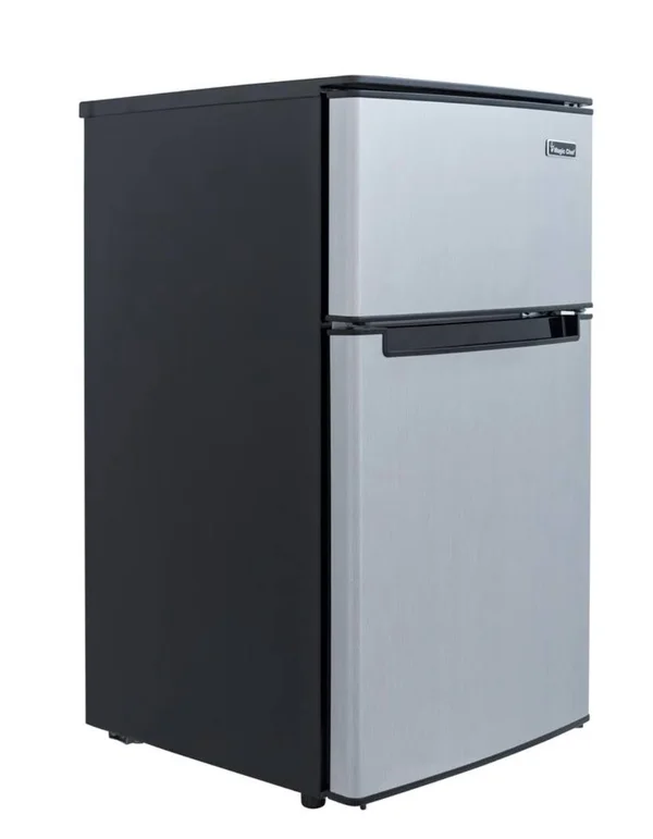 Magic Chef HMDR310 Mini Refrigerator - 3.1 cu ft - stainless look