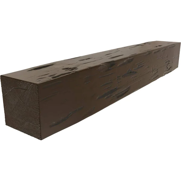 Ekena Millwork MANUPC06X08X84BM 6x22H x 8x22D x 84x22W Pecky Cypress Faux Wood Fireplace Mantel, Burnished Mahogany