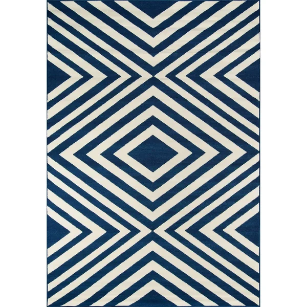 Momeni Baja Area Rug - Navy, 6&7x22 x 9&6x22