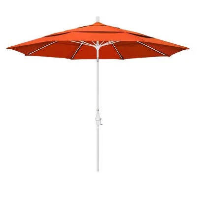 Mariyah 11& Market Umbrella Arlmont & Co. Frame Color: Bronze, Fabric Color: Sunbrella A Melon