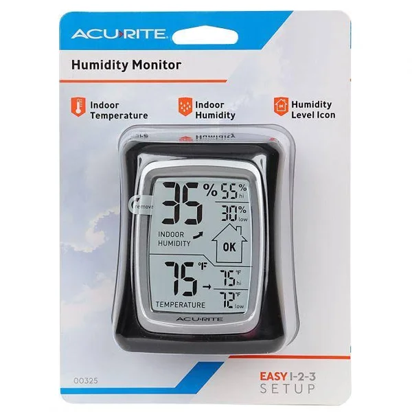 Acurite Black Temperature & Humidity Monitor