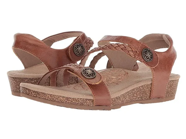 Women's Aetrex Jillian - Adult, Size: 5 M, Cognac Leather