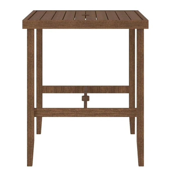 Porch & den Ambiance Steel Patio Bar Table - Brown