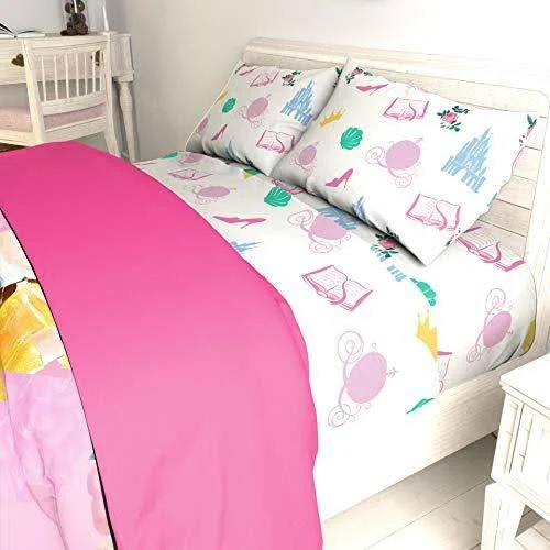 Disney Princess Sassy Sheet Set, Full, 39" x 75"