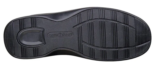 Orthofeet Men's Carnegie, Size: 13, Black Leather