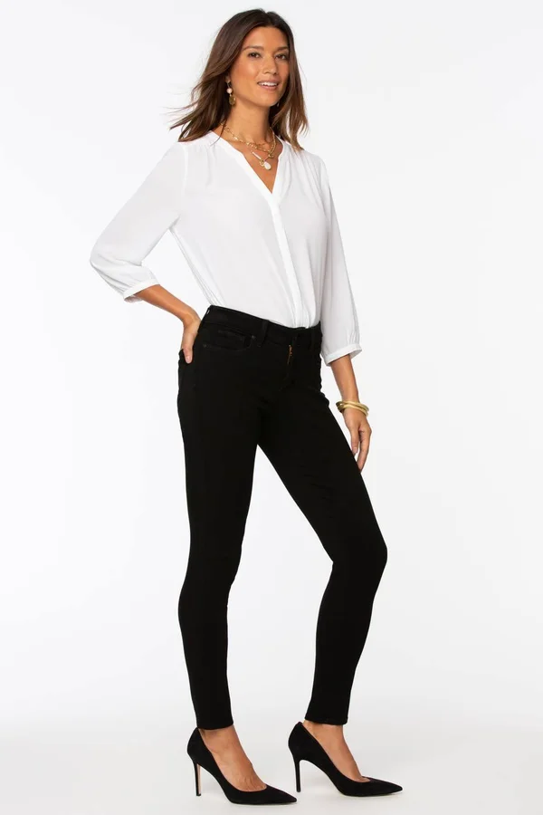 Nydj Women's AMI Skinny Jeans in Black - Regular, Size: 00, Denim