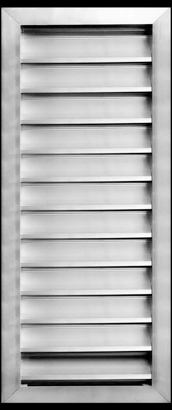 10x22W x 30x22H Aluminum Outdoor Weather Proof Louver - Rain & Waterproof Air Vent with Screen Mesh - HVAC Grille - Aluminum