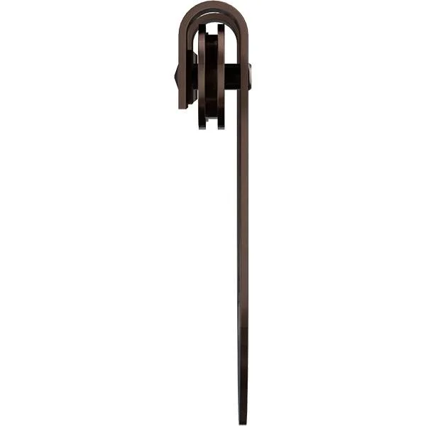 Premium Horseshoe Roller Hanger w/ Bolts for Barn Door for 2 1/4x22 Doors, Rustic Brown