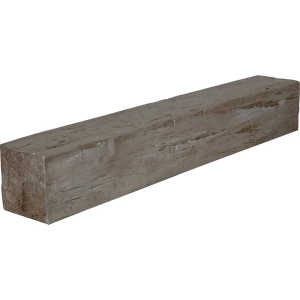 Ekena Millwork MANUHH08X12X48HD 8x22H x 12x22D x 48x22W Hand Hewn Faux Wood Fireplace Mantel - Natural Honey Dew