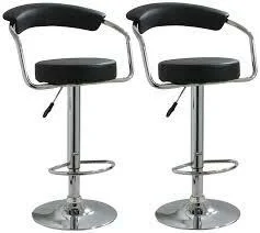 Hutter Swivel Adjustable Height Bar Stool Orren Ellis Upholstery: Black