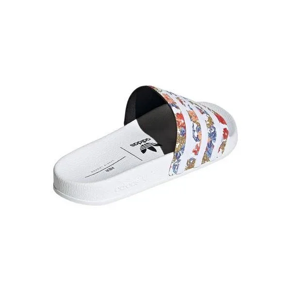 Adidas Adilette White Women's Slide Shoes - Size: 8