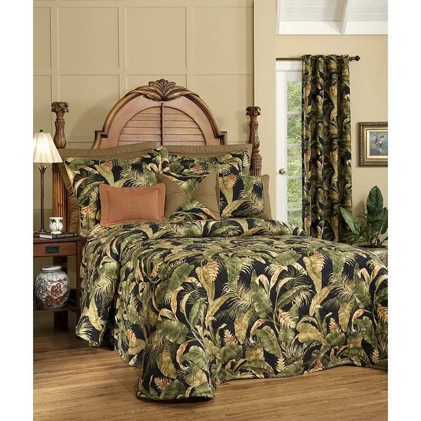 Thomasville at Home La Selva Black Bedspread Size: Twin