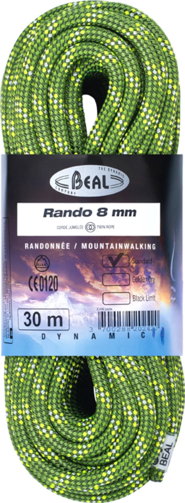 Beal Rando Rope - 8mm Green - 30m