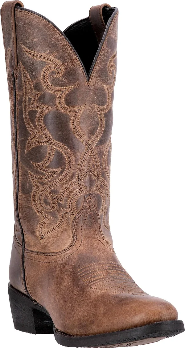 Laredo Leather Western Boots - Maddie, Size 8 Wide, Tan