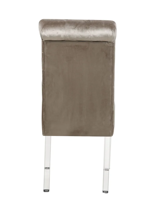 Chic Home Tate Tufted Velvet Dining Side Chair - Set of 2 Taupe