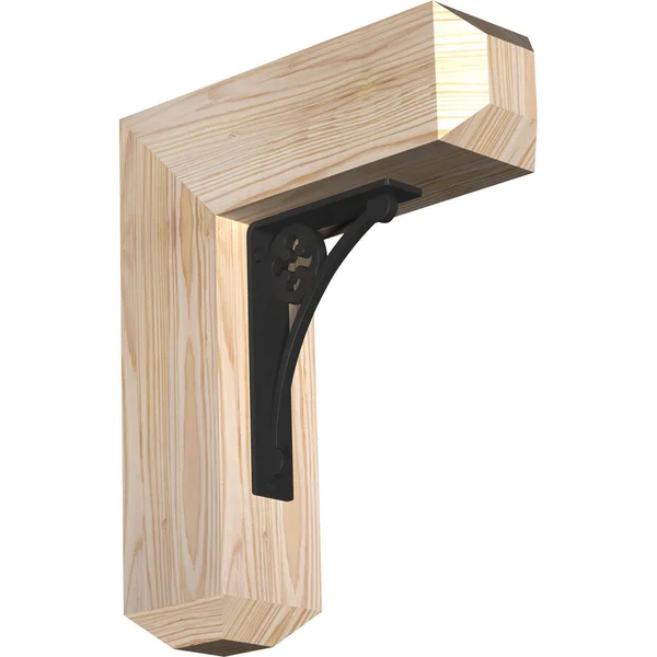 3 1/2 inchw x 13 1/2 inchd x 16 inchh Crawley Craftsman Ironcrest Smooth BRACKET - Douglas Fir (1 1/2 inchw x 5 1/2 inchd x 8 inc