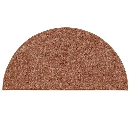 Home Queen Pet Friendly Area Rugs Rust - 48 inchx96 inch Half Round - Orange