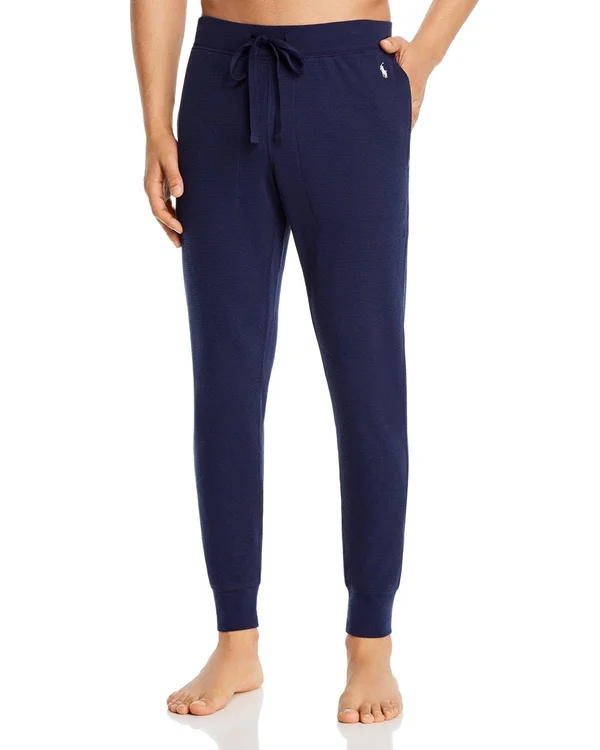 Polo Ralph Lauren Men's Waffle-Knit Jogger Pants - Cruise Navy