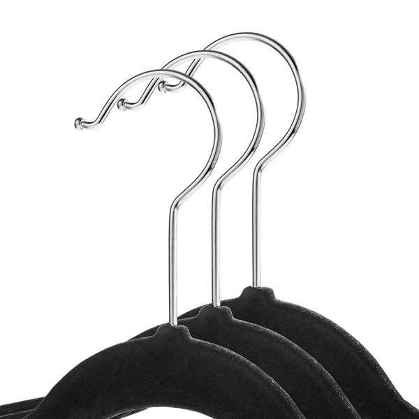 Casafield 100 Ivory Velvet Suit Hangers - Space Saving - Non-Slip & Chrome Swivel Hook for Dress Clothes, Coats, Pants, Shirt