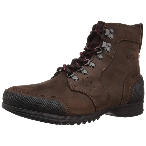 Sorel Men's Ankeny Mid Hiker Boot - 8 - Cattail - Black