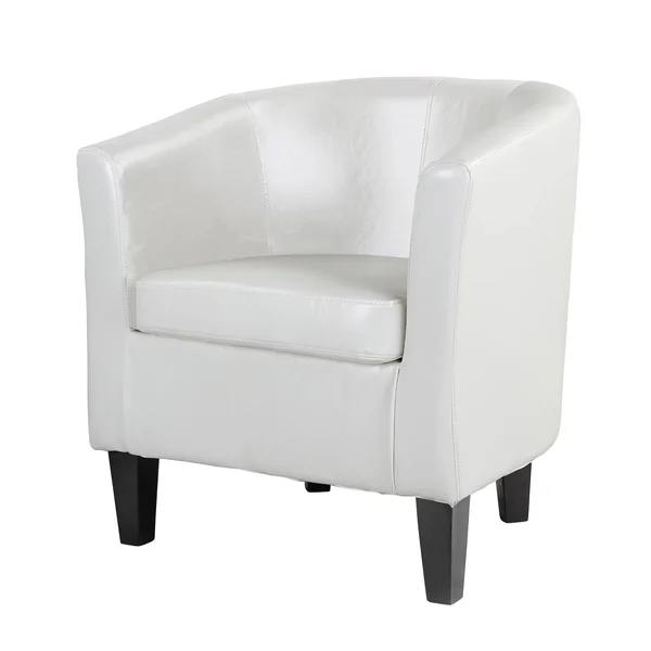 CorLiving Antonio Bonded Leather Tub Chair - Dark Brown