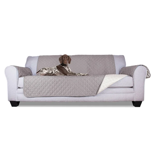 FurHaven Reversible Water-Resistant Furniture Protector Gray/Mist Sofa, 117" x 70"