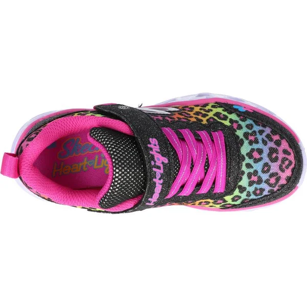 Skechers Heart Lights 302145L - Girls 11.5 Toddler Black Sneaker Medium