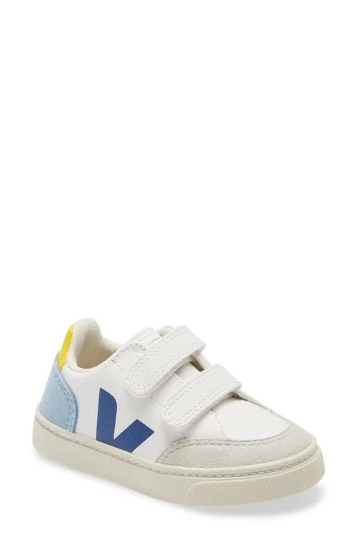 Veja - Velcro V-12 Leather Sneakers - Girl - Blue