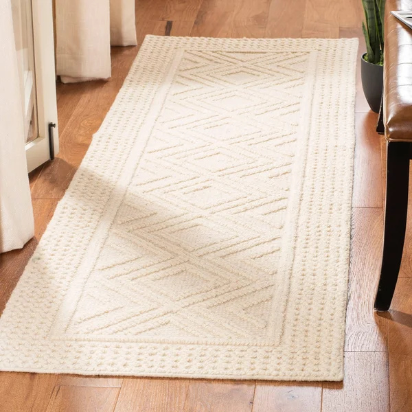 Safavieh Handmade Vermont Michala Wool Rug (2&3x22 x 6& Runner - Ivory)