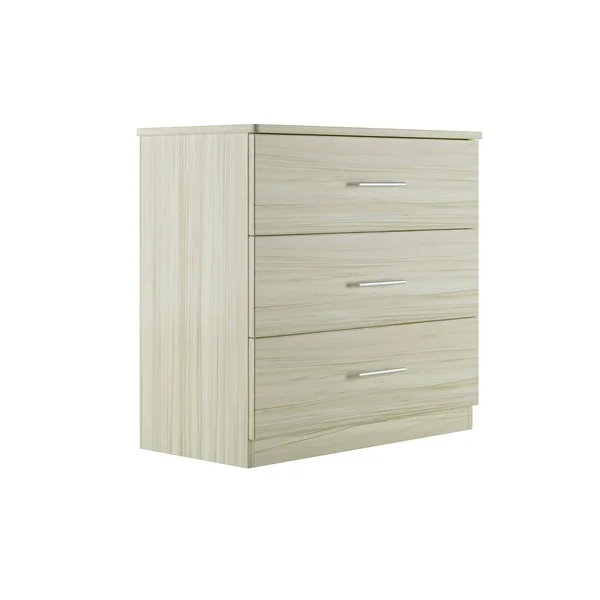 Milford Solid Wood Cane 3 Drawer Chest - 3-Drawer
