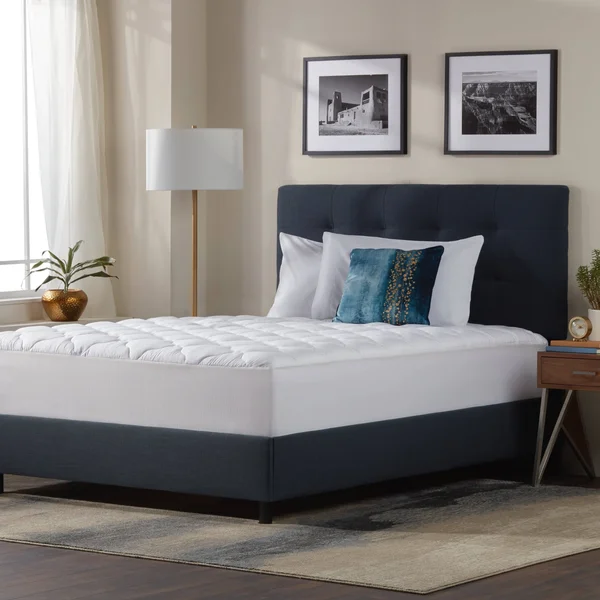 eLuxury Five Star Mattress Pad with Fitted Skirt - Queen