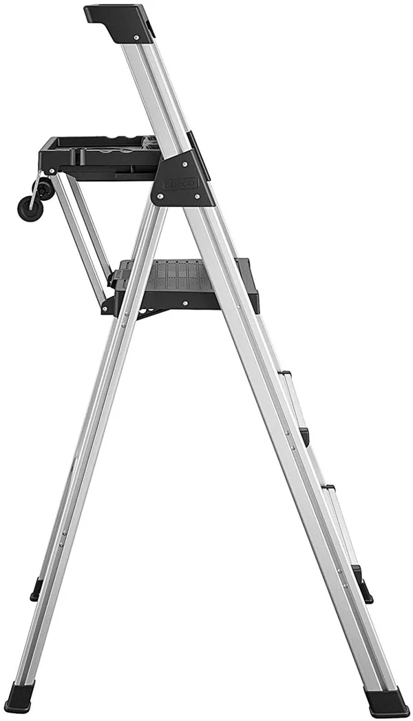 Cosco 20502ABL1E Signature Series Step Ladder, 5ft, Aluminum