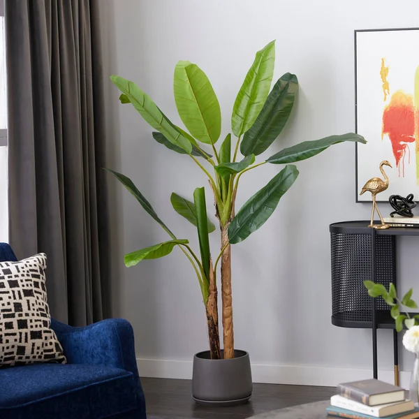 Banana Tree Artificial Plant 53x22 Green - 53X45X53