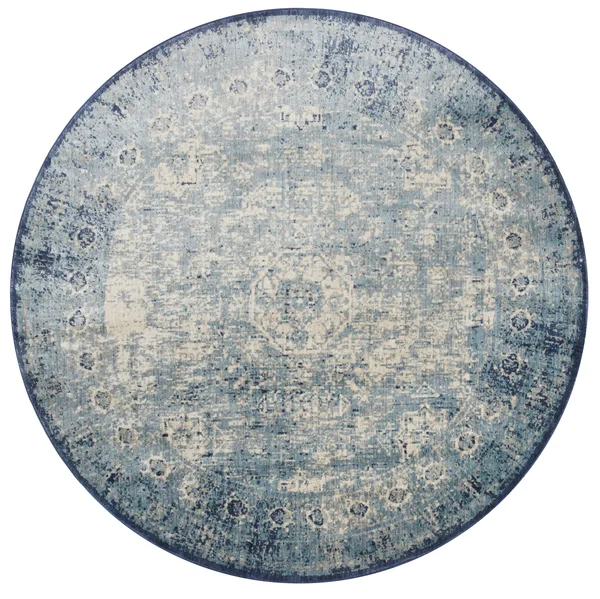 Loloi Anastasia AF-14 2&7x22 x 10& Light Blue - Ivory Rug