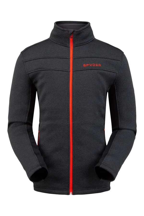 Spyder Encore Full Zip Fleece Jacket Men's, Black, 3XL