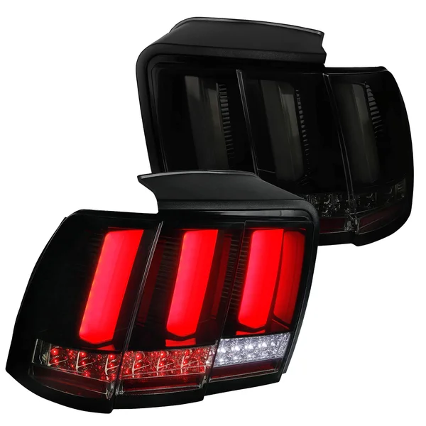 Spec-D Tuning 1999-2004 Ford Mustang LED Sequential Glossy Black Tail Lights