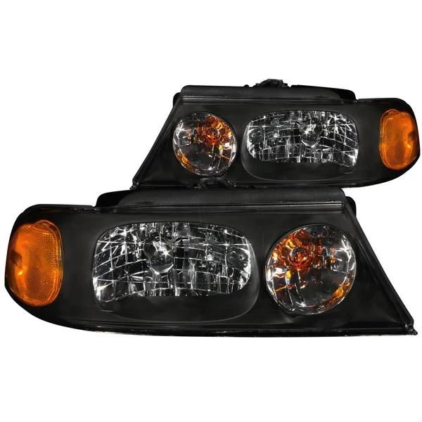 Anzo 111046 - 1998-2002 Lincoln Navigator Crystal Headlights Black